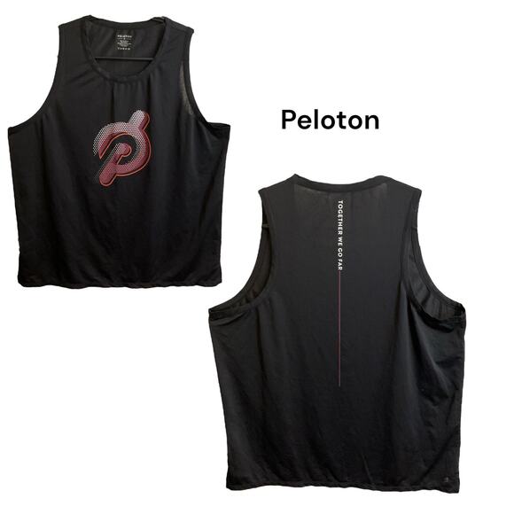 Peloton Muscle Tank Women's Size XL Side Slit Shirt Spin Work Out - Picture 1 of 8